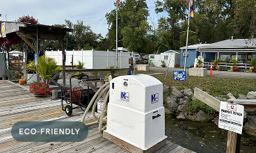 Eco Friendly Pump Out Station at Kelley Marine Center