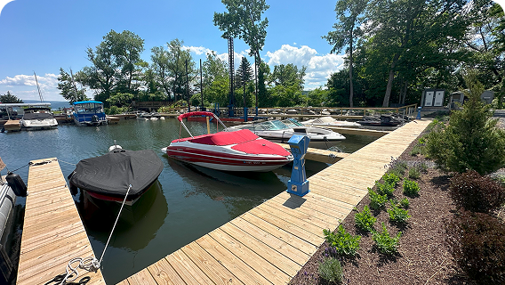 Seasonal Slips at Kelley Marine Center