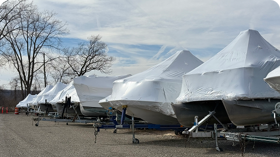 Winter Boat Storage at Kelley Marine Center